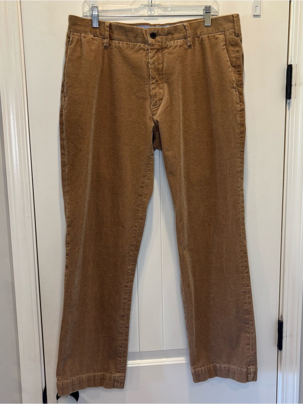 Polo Ralph Lauren Corduroy Pants Mens Size 36x32 Brown Straight Chino Flat Front